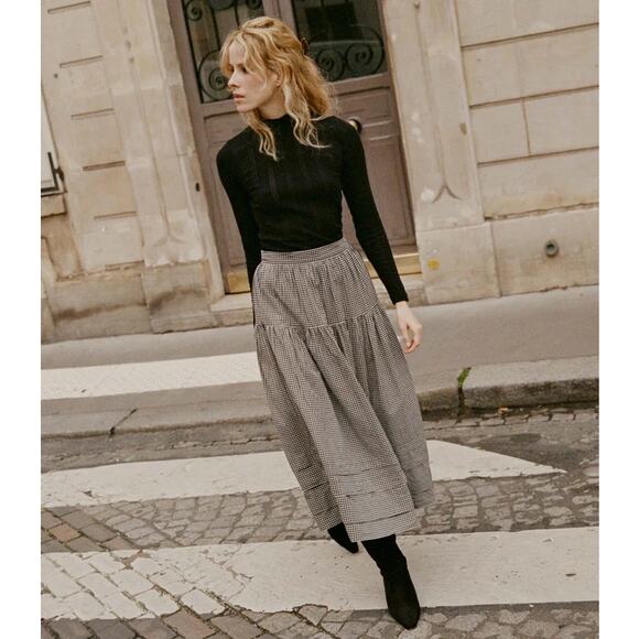 Doen Dresses & Skirts - Doen Sebastiane Gingham Maxi Skirt XS